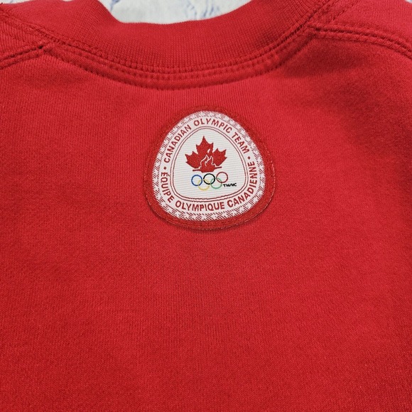 HBC 2005 Official Team Canada Olympic Red Y2K Sweatshirt BOYS SIZE 10/12 - Picture 10 of 14